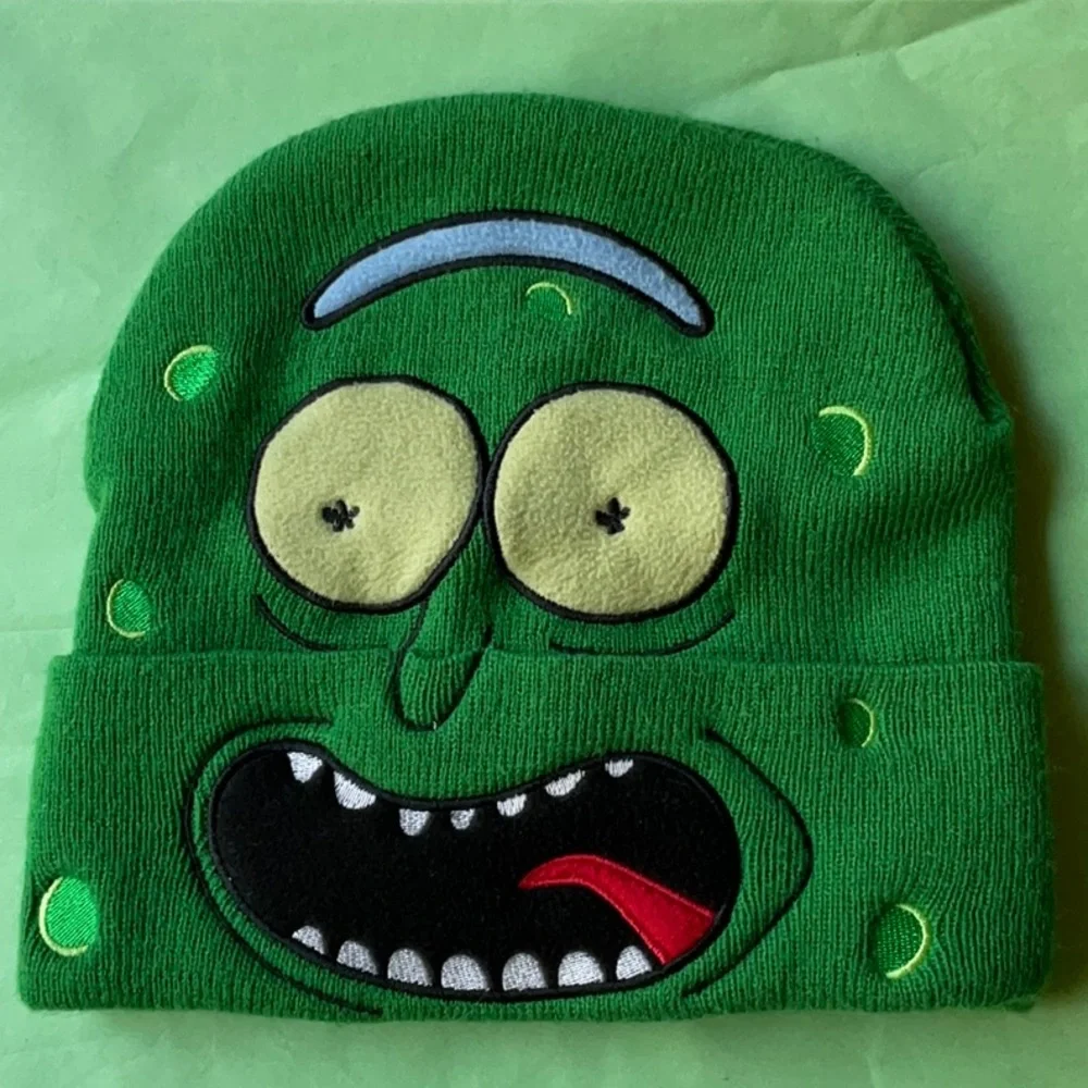 💚 RICK and MORTY™️ PICKLE ROCK RICK BEENIE 💚 - Picture 2 of 16